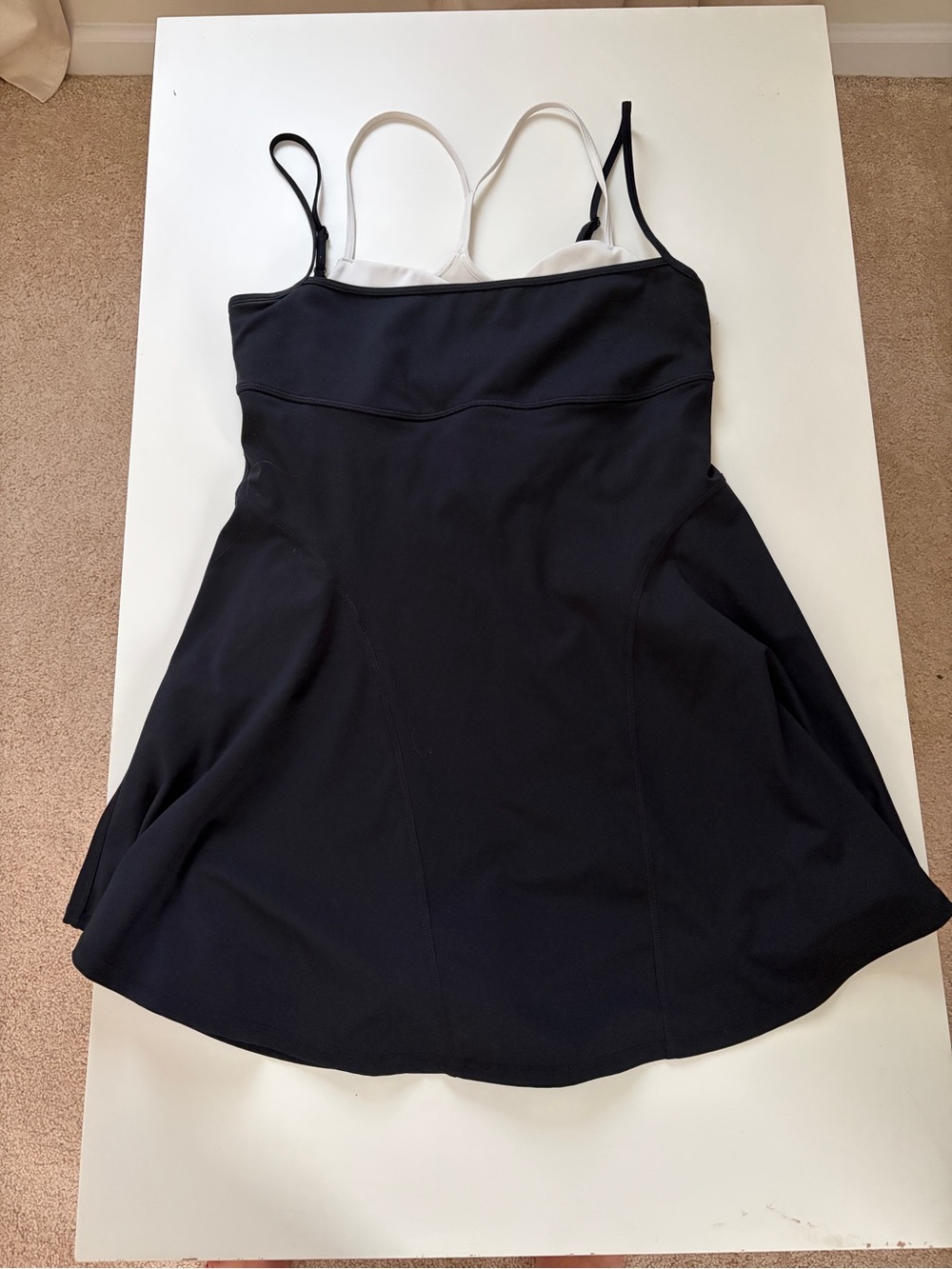 FP Movement by Free People Black Mini Fit & Flare Tank Dress
